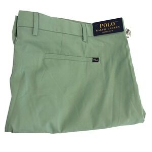 New Polo Ralph Lauren Performance Stretch Shorts Men XL 42 Green Classic Fit NWT